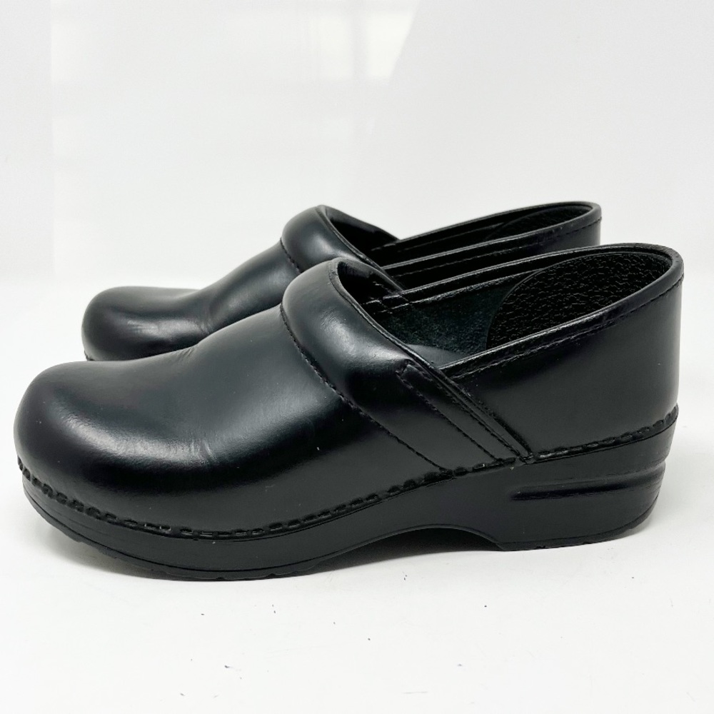 Dansko Clogs Leather Black Size 38